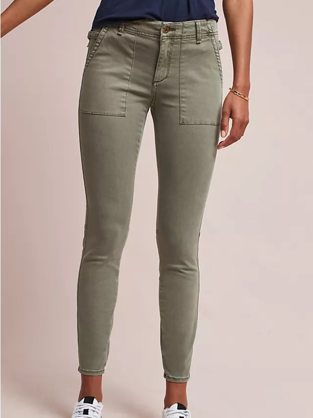 Anthropologie Hei Hei Green Skinny Pants